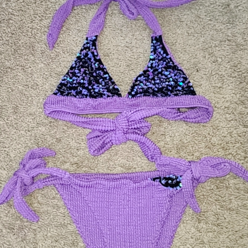 Rave style 2 piece swimsuit